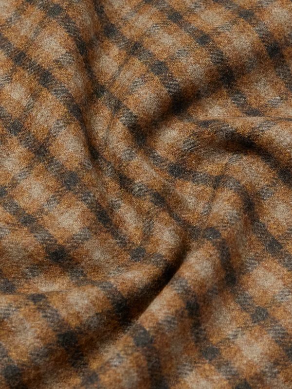 Checked Brushed Wool and Cashmere-Blend Overshirt - CU