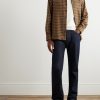 Checked Brushed Wool and Cashmere-Blend Overshirt - OU