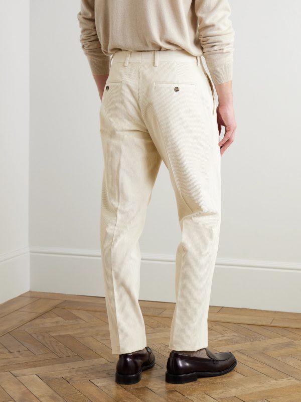 Jarno Straight-Leg Cotton-Corduroy Trousers - BK