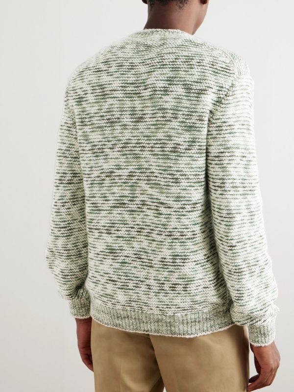 Gnifetti Textured-Knit Cashmere Sweater - BK Gnifetti Textured-Knit Cashmere Sweater - BK