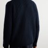 Shawl-Collar Ribbed Wool Cardigan - BK Shawl-Collar Ribbed Wool Cardigan - BK