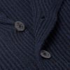 Shawl-Collar Ribbed Wool Cardigan - CU Shawl-Collar Ribbed Wool Cardigan - CU