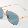 0002 Aviator-Style Rose Gold-Plated Sunglasses - CU 0002 Aviator-Style Rose Gold-Plated Sunglasses - CU
