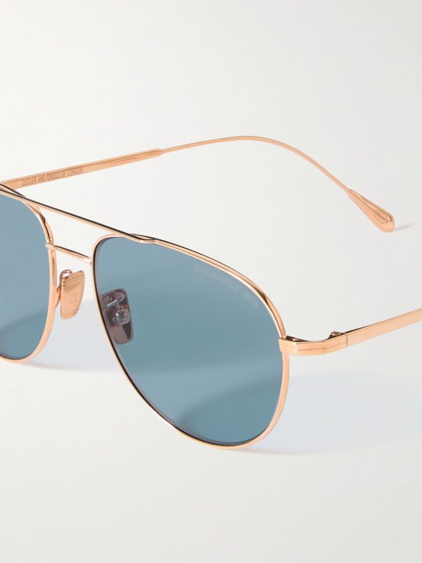 0002 Aviator-Style Rose Gold-Plated Sunglasses - CU 0002 Aviator-Style Rose Gold-Plated Sunglasses - CU