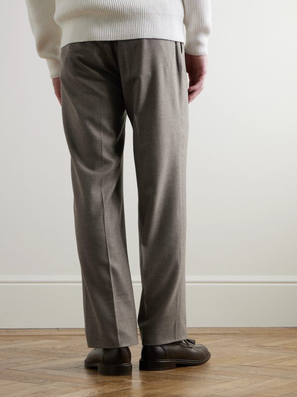 Jacey Straight-Leg Virgin Wool Trousers - BK Jacey Straight-Leg Virgin Wool Trousers - BK