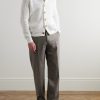 Jacey Straight-Leg Virgin Wool Trousers - OU Jacey Straight-Leg Virgin Wool Trousers - OU