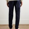 Jarno Straight-Leg Wool and Cotton-Blend Twill Trousers - BK Jarno Straight-Leg Wool and Cotton-Blend Twill Trousers - BK