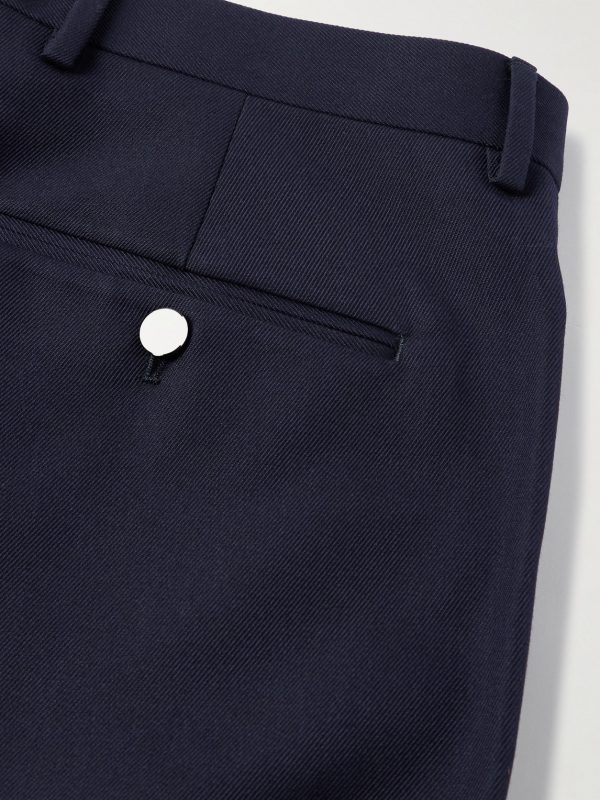 Jarno Straight-Leg Wool and Cotton-Blend Twill Trousers - CU Jarno Straight-Leg Wool and Cotton-Blend Twill Trousers - CU