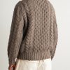 Cable-Knit Cashmere Half-Zip Sweater - BK