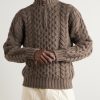 Cable-Knit Cashmere Half-Zip Sweater - FR