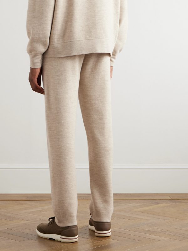 Sassiglioni Straight-Leg Wool Sweatpants - BK Sassiglioni Straight-Leg Wool Sweatpants - BK