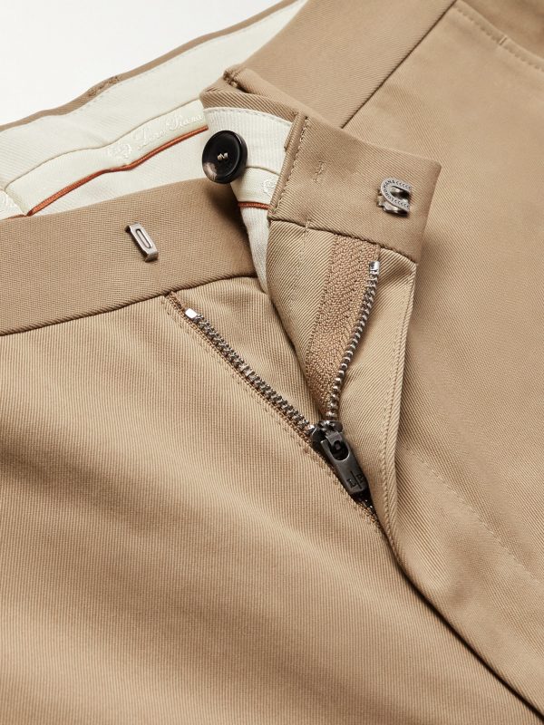 Jarno Austin Straight-Leg Stretch-Cotton Twill Trousers - E1