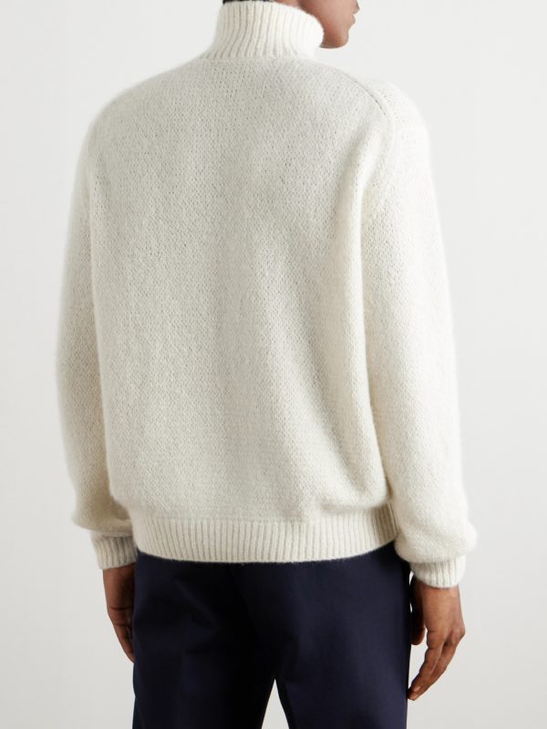 Corno Bianco Cashmere Rollneck Sweater - BK
