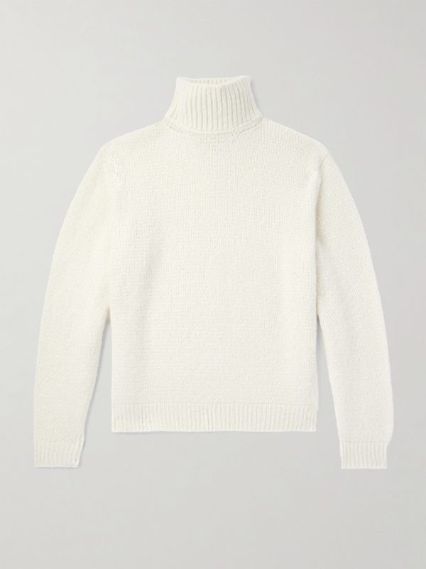 Corno Bianco Cashmere Rollneck Sweater