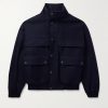 Tristar Wool and Cashmere-Blend Flannel Bomber Jacket Tristar Wool and Cashmere-Blend Flannel Bomber Jacket