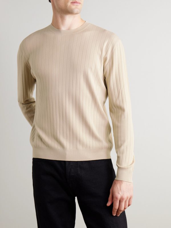 Riva Valdobbia Ribbed Virgin Wool Sweater - FR Riva Valdobbia Ribbed Virgin Wool Sweater - FR