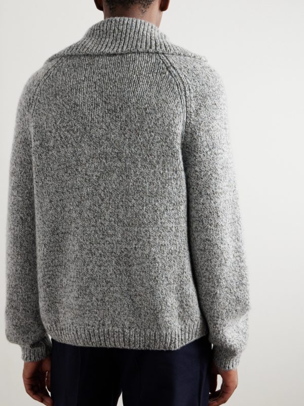 Alpe Meggiana Cashmere Half-Zip Sweater - BK