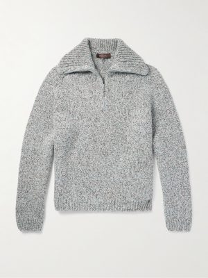 Alpe Meggiana Cashmere Half-Zip Sweater