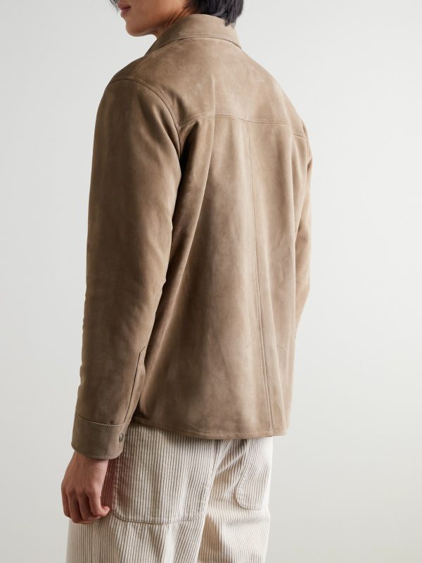 Kim Suede Overshirt - BK Kim Suede Overshirt - BK