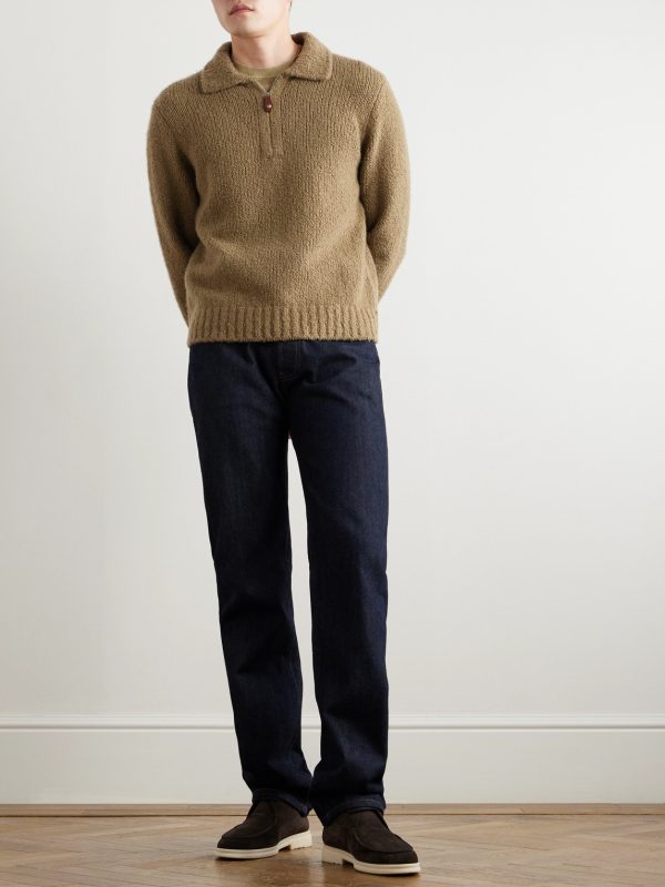 Folecchio Cashmere and Silk-Blend Half-Zip Sweater - OU Folecchio Cashmere and Silk-Blend Half-Zip Sweater - OU