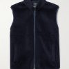 Ennio Leather-Trimmed Wool and Silk-Blend Fleece Gilet