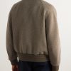 Floris Cotton Corduroy-Trimmed Wool Bomber Jacket - BK Floris Cotton Corduroy-Trimmed Wool Bomber Jacket - BK
