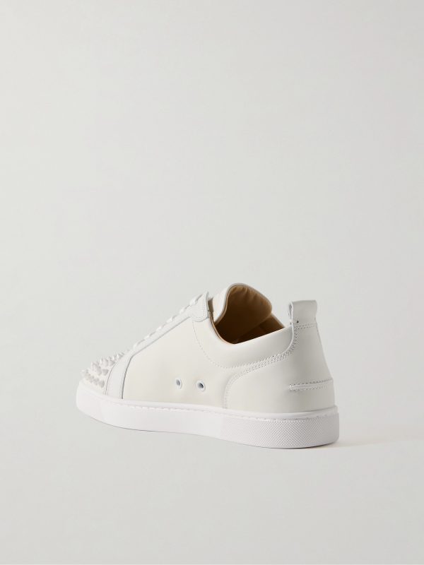 Louis Junior Spikes Cap-Toe Leather Sneakers - BK Louis Junior Spikes Cap-Toe Leather Sneakers - BK