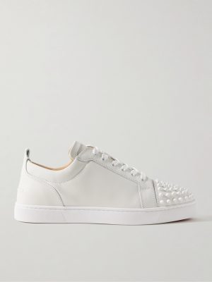 Louis Junior Spikes Cap-Toe Leather Sneakers Louis Junior Spikes Cap-Toe Leather Sneakers