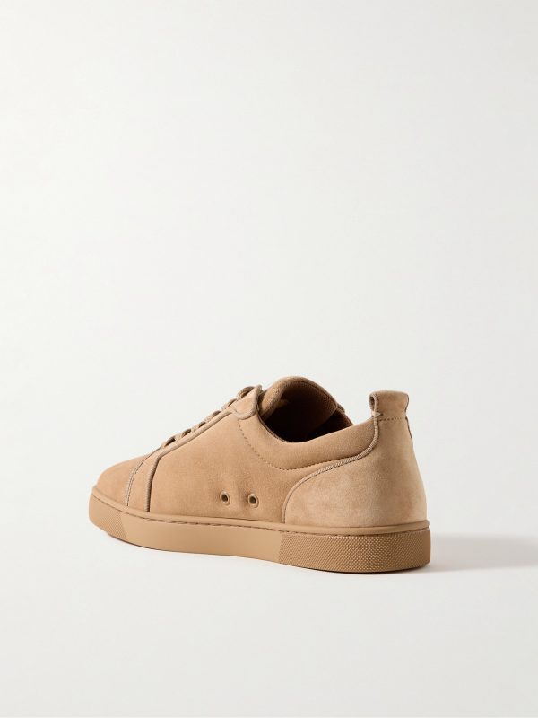 Louis Junior Grosgrain-Trimmed Suede Sneakers - BK Louis Junior Grosgrain-Trimmed Suede Sneakers - BK