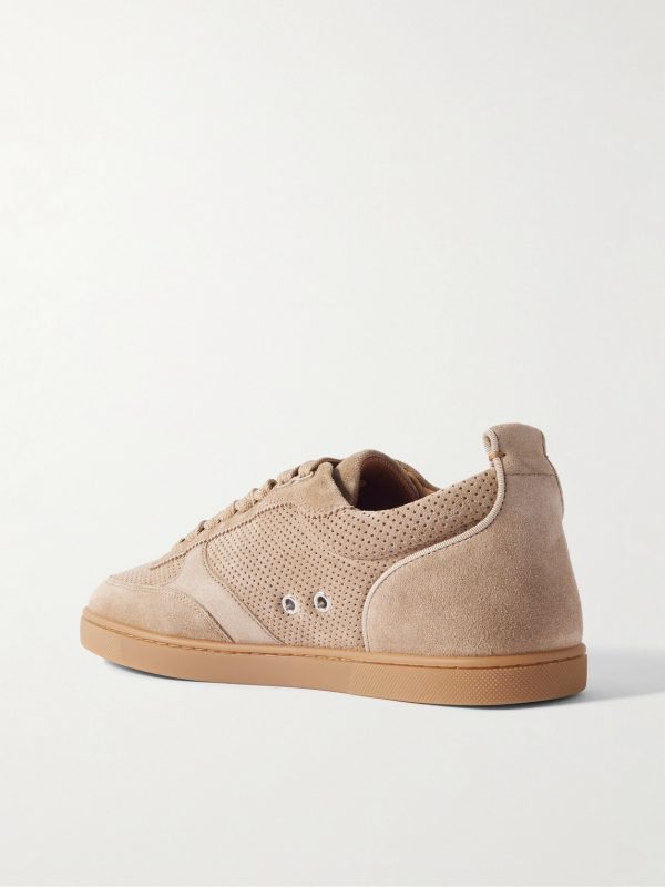 Tutti Rui Perforated Suede Sneakers - BK