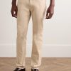 Slim-Fit Straight-Leg Cotton-Blend Twill Trousers - FR