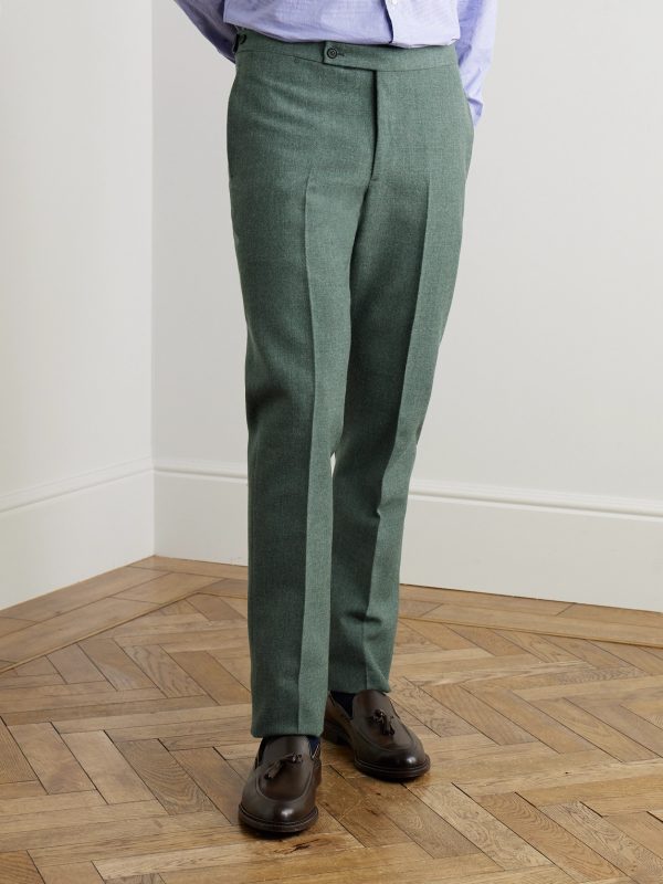 Slim-Fit Wool Suit Trousers - FR Slim-Fit Wool Suit Trousers - FR