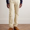 Slim-Fit Straight-Leg Garment-Dyed Cotton-Corduroy Trousers - BK Slim-Fit Straight-Leg Garment-Dyed Cotton-Corduroy Trousers - BK