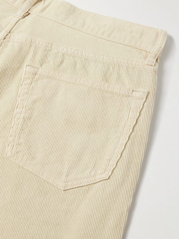 Slim-Fit Straight-Leg Garment-Dyed Cotton-Corduroy Trousers - CU Slim-Fit Straight-Leg Garment-Dyed Cotton-Corduroy Trousers - CU