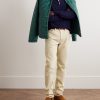 Slim-Fit Straight-Leg Garment-Dyed Cotton-Corduroy Trousers - OU Slim-Fit Straight-Leg Garment-Dyed Cotton-Corduroy Trousers - OU