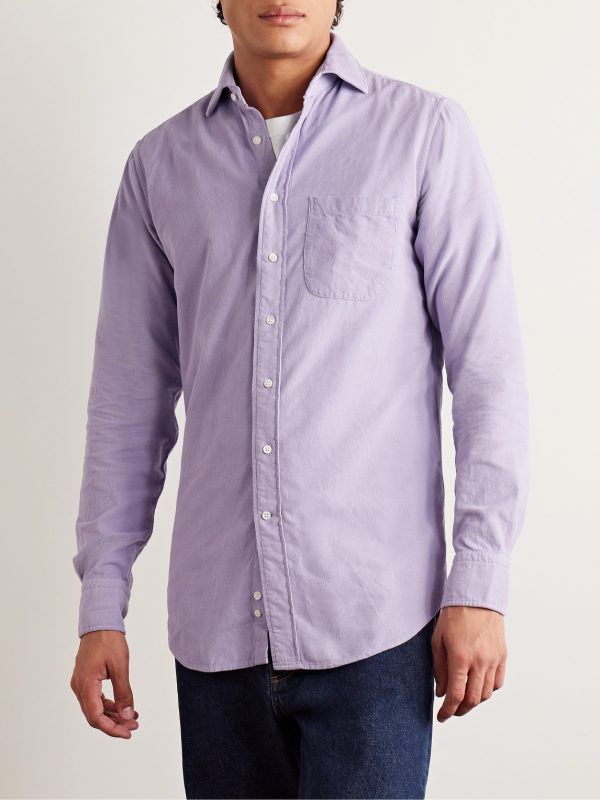 Garment-Dyed Cotton-Corduroy Shirt - FR Garment-Dyed Cotton-Corduroy Shirt - FR