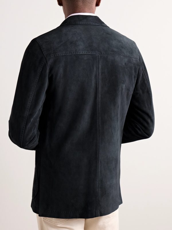 Butcher Unstructured Suede Blazer - BK