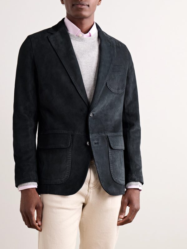 Butcher Unstructured Suede Blazer - FR
