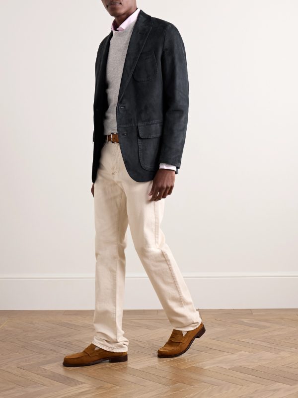 Butcher Unstructured Suede Blazer - OU