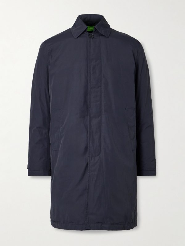 Traveler's Padded Nylon Trench Coat
