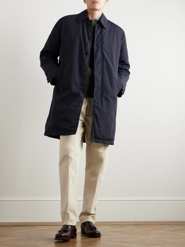 Traveler's Padded Nylon Trench Coat - OU