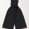 Ribbed Cashmere Scarf