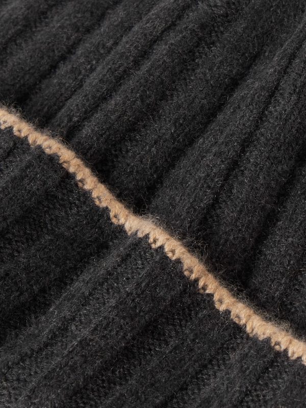 Ribbed Cashmere Beanie - CU