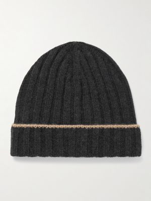 Ribbed Cashmere Beanie Ribbed Cashmere Beanie