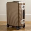 Bank Light 68cm Leather-Trimmed Makrolon® Polycarbonate Spinner Suitcase