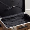 Bank Light Spinner 76cm Leather and Aluminium-Trimmed Makrolon® Polycarbonate Suitcase - E1