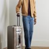Bank Light Spinner 76cm Leather and Aluminium-Trimmed Makrolon® Polycarbonate Suitcase - OU