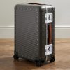 Bank Spinner 68cm Leather-Trimmed Aluminium Suitcase Bank Spinner 68cm Leather-Trimmed Aluminium Suitcase