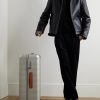 Bank Zip Deluxe 76cm Leather-Trimmed Polycarbonate Spinner Suitcase - OU