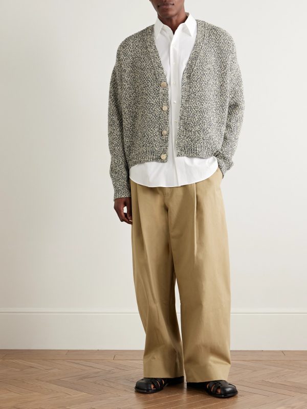 Cotton and Cashmere-Blend Cardigan - OU Cotton and Cashmere-Blend Cardigan - OU